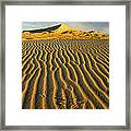 Wind Ripples In Kelso Dunes Mojave Framed Print