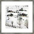 Winter In The Village Framed Print