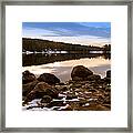 Winter Sunset Framed Print