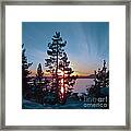 Winter Sunset Framed Print