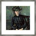 Woman In A Green Hat Framed Print