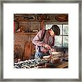 Woodworker - Carving - Carving A Duck Framed Print