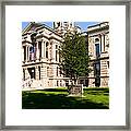 Wyoming State Capital Framed Print