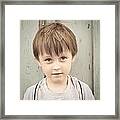 Young Boy Framed Print