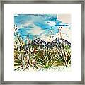 Yucca And Huajatolla Peaks Framed Print