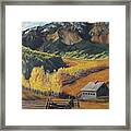 I Will Lift Up My Eyes To The Hills Autumn Nostalgia  Wilson Peak Colorado Framed Print