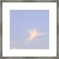 Natural Dove Cloud Framed Print