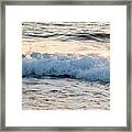 Sea Waves Late In The Evening Framed Print