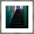 Alcatraz Hospital Stairs #2 Framed Print