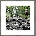 Antique Railroad Track Framed Print