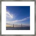 Arthur Ravenel Jr Bridge Charleston Sc Cooper River #1 Framed Print
