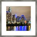 Austin Skyine At Night #1 Framed Print