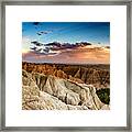 Badlands Np Pinnacles Overlook 4 Framed Print