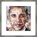 Barack Obama #1 Framed Print