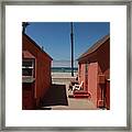 Beach Cottages #1 Framed Print