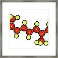 Beta-carotene Molecular Model #1 Framed Print