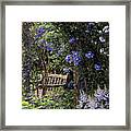 Blue Garden Respite #1 Framed Print