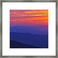 Blue Ridge Parkway Sunset, Va #2 Framed Print