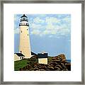 Boston Harbor Lighthouse #1 Framed Print