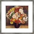 Bouquet Of Chrysanthemums #1 Framed Print