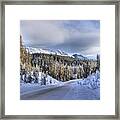 Bow Valley Parkway Winter Conditions #2 Framed Print