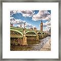 Bridge Over River Thames Framed Print