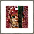 #bryceharper #washington #washingtondc #1 Framed Print