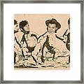 Celebrity Etchings - One Direction   #1 Framed Print