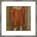Claude Renoir In Clown Costume #1 Framed Print