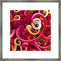 Close-up Of Art Glass By Dale Chihuly #1 Framed Print