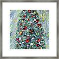 Christmas Tree. Green Framed Print