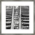 Crossing Tracks Framed Print