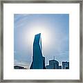 Dallas Texas City Skyline And Downtown #1 Framed Print