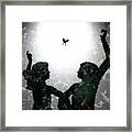 Dancing Silhouettes Framed Print