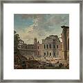 Demolition Of The Chateau Of Meudon Framed Print