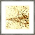 Electron Positron Particle Shower Framed Print