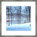 Falling Snow - Winter Landscape #2 Framed Print