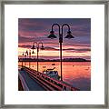 Falmouth Town Landing Sunrise #1 Framed Print