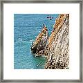 Famous Cliff Diver Of Acapulco Mexico #1 Framed Print