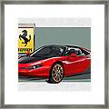 Ferrari Sergio With 3d Badge Framed Print