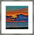 Fishing At Sunset #1 Framed Print