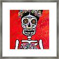 Frida Dia De Los Muertos #1 Framed Print