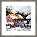 From The Green In Winter Framed Print