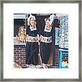 Girls In Dutch Costume #1 Framed Print