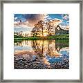 Golden Hour By The River Wharfe Framed Print