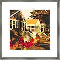 Goose Creek Beach Cottages #1 Framed Print