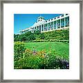 Grand Hotel From Tea Garden #1 Framed Print
