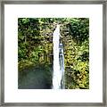 Hawaiian Waterfall At Blackhole #1 Framed Print