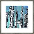 Hiding With Tikis  #1 Framed Print