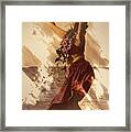 Hula On The Beach #1 Framed Print